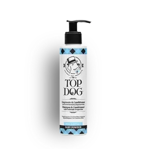 dog conditioner shampoo with Baby powder aroma- hypo-allergic dog shampoo with natural ingredients