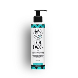 anti stress dog shampoo- pet shampoo with anti-static properties - pet shampoo and conditioners "Top Dog"